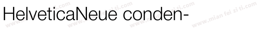 HelveticaNeue conden字体转换